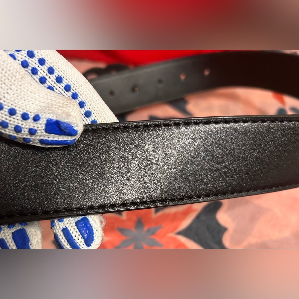 GG Men’s Matte Black Belt:CLEARLY READ & ASK Q’s B4 Purchase!!! SIZE:32 - Picture 9 of 11